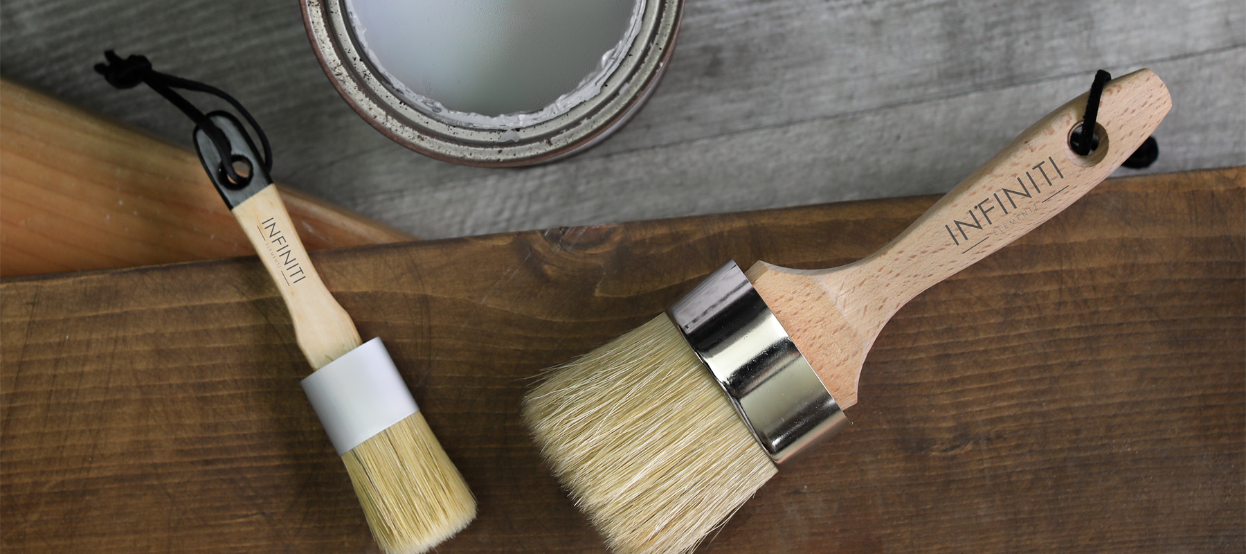 PACOSOL Chalk Paint Brushes for wax and paint - Round Paint Brush for  Furniture.