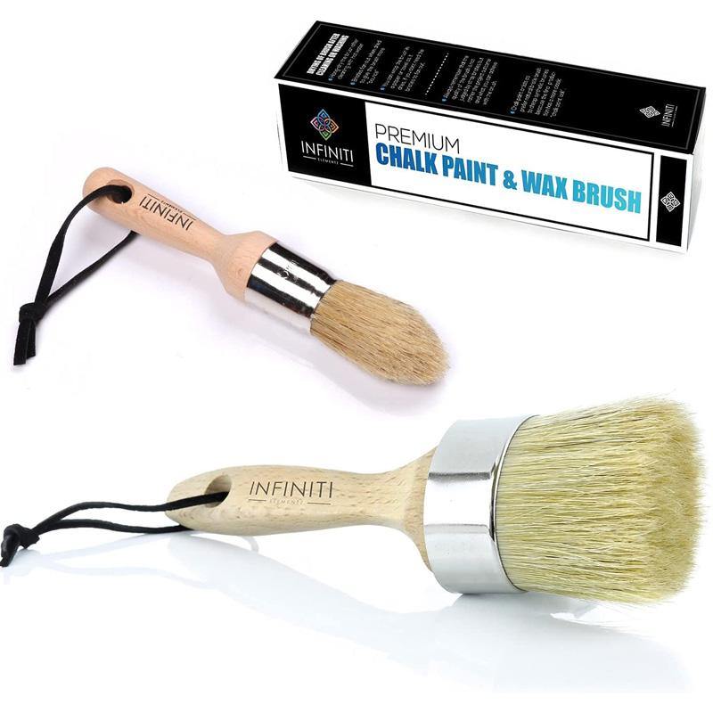 2 PC Premium Handmade Chalk Paint and Wax Starter set + Free EBook !!!!  (How To Chalk Paint Like a Expert)