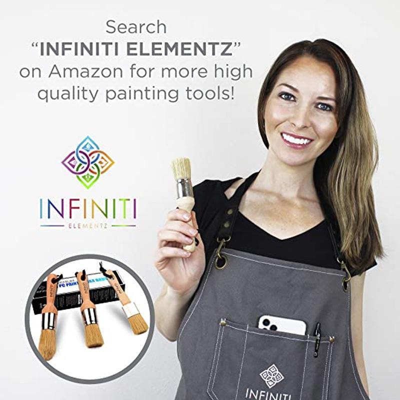 Infiniti Elementz 12 Piece Paint Supplies Kit for Painting Furniture, Cabinets, & Walls - Infiniti Elementz
