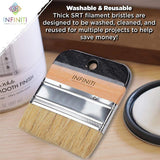 Professional Chalk and Wax Paint Brush One Flat Brush DIY Painting and Waxing Tool - Infiniti Elementz