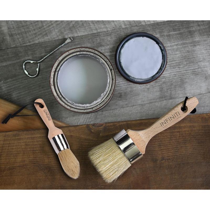 Chalk Paint Brush Set – 2 Pcs Chalk Paint for Furniture Natural